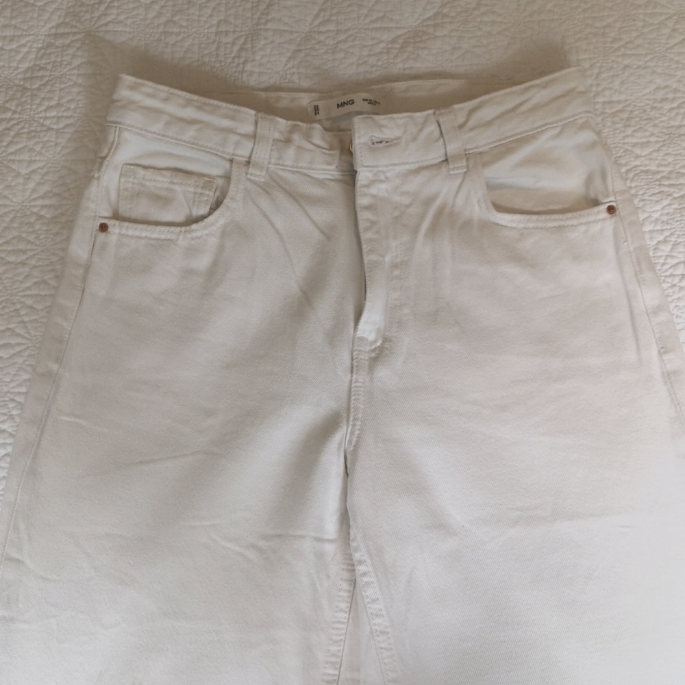 MNG White Denim Jeans